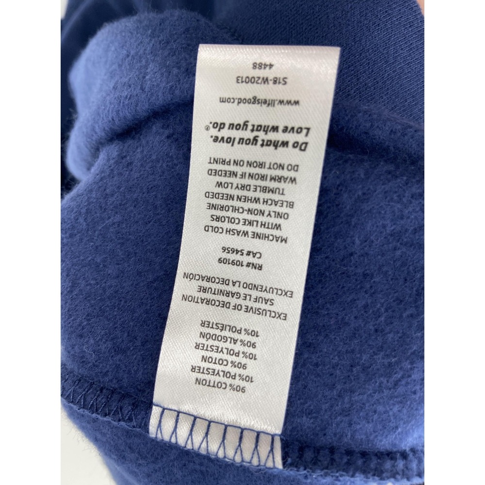 Life Is Good Sweatpants Womens XL Fleece Lounge Blue Logo Relaxed Cozy Soft NWT - Picture 10 of 11